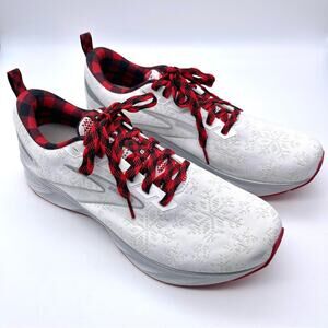 Brooks Levitate 6 Run Merry Running Shoes in White Red Silver - Size 11.5 - READ